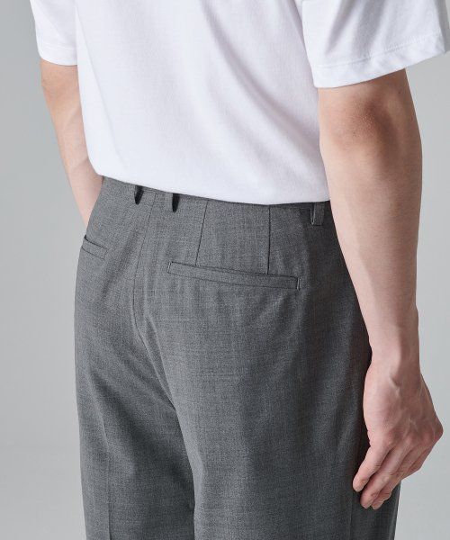 Sizing MUSINSA STANDARD 夏季羊毛宽松隐藏腰带西裤 [中灰色] MMCPL4Z21-MR