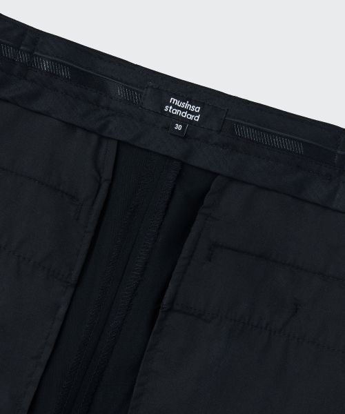 Purchase MUSINSA STANDARD 超宽隐形松紧带休闲裤 [黑色] MMJPL3Z03-BK