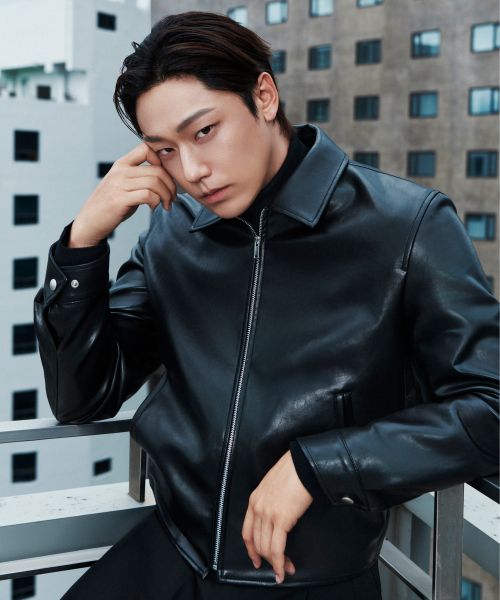 Musinsa Standard Synthetic Leather Single Jacket [Black] MMFLJ8C01-BK