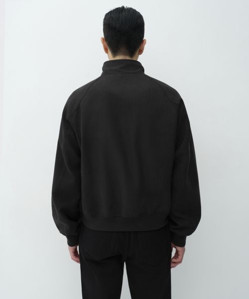 Lookbook MUSINSA STANDARD 人造麂皮哈靈頓外套［黑色］ MMFLJ9B05-BK