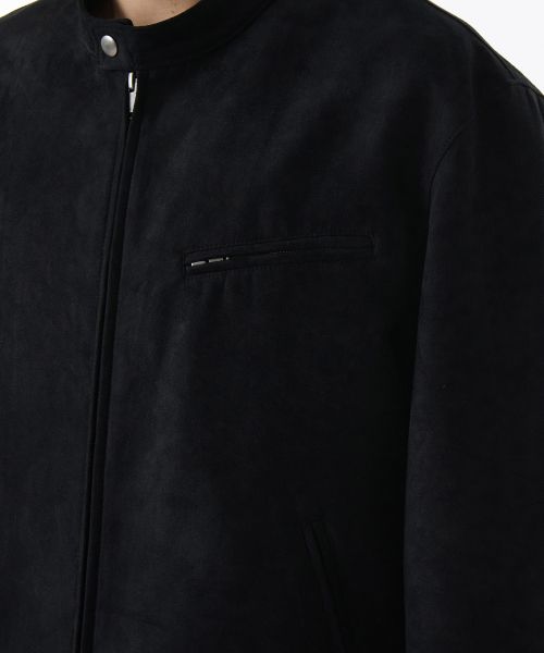 Purchase MUSINSA STANDARD 合成麂皮赛车夹克 [黑色] MMELJ2Z03-BK