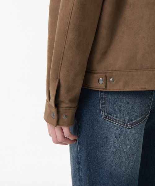 Sizing Musinsa Standard 人造麂皮工裝外套（淺棕色） MMELJ3Z06-LR