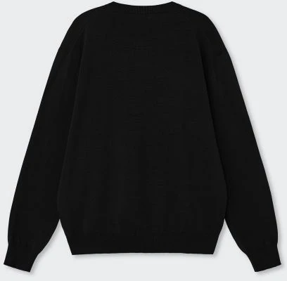 MUSINSA STANDARD 可水洗Supima棉亨利领针织衫【黑色】 MMFWL1C02-BK 1