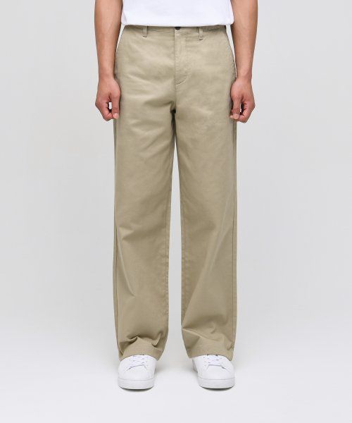 MUSINSA STANDARD Wide Chino Pants [Beige] MM0PC9Z04-BE