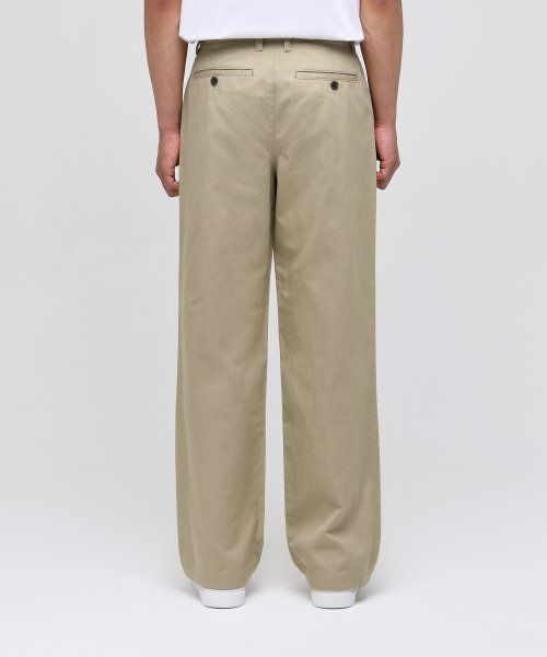 Order MUSINSA STANDARD Seluar Chino Lebar [Beige] MM0PC9Z04-BE