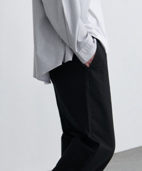 Purchase MUSINSA STANDARD 宽松版斜纹棉布长裤 [黑色] MM0PC9Z04-BK