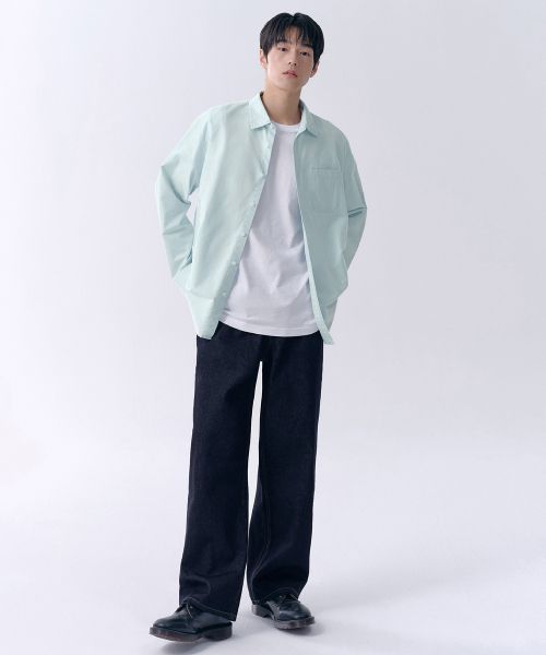 Musinsa Standard Wide Denim Pants [Deep Indigo] MMJNP0Z06-DI