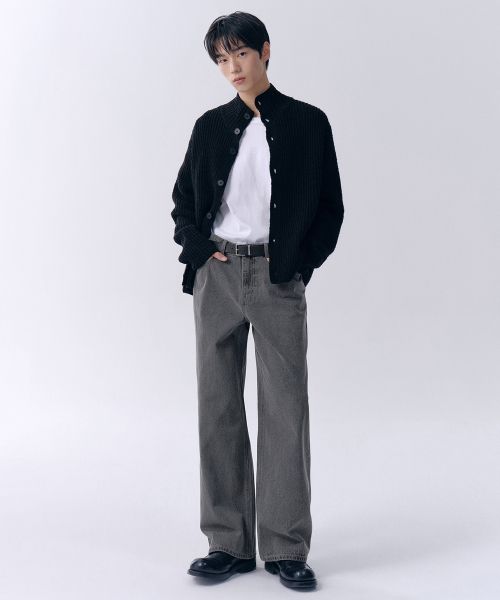 Musinsa Standard Wide Denim Pants [Gray] MMJNP0Z06-GR