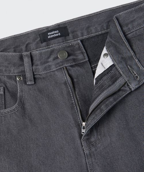 Purchase MUSINSA STANDARD 寬版牛仔褲【灰色】 MMJNP0Z06-GR