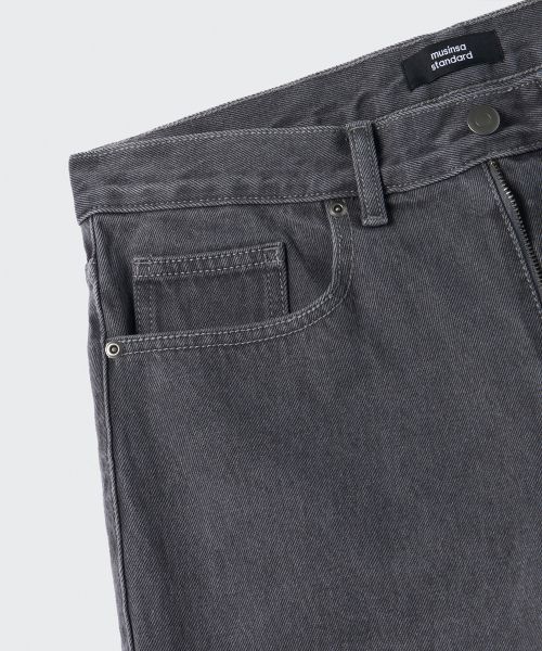 Details for MUSINSA STANDARD 寬版牛仔褲【灰色】 MMJNP0Z06-GR