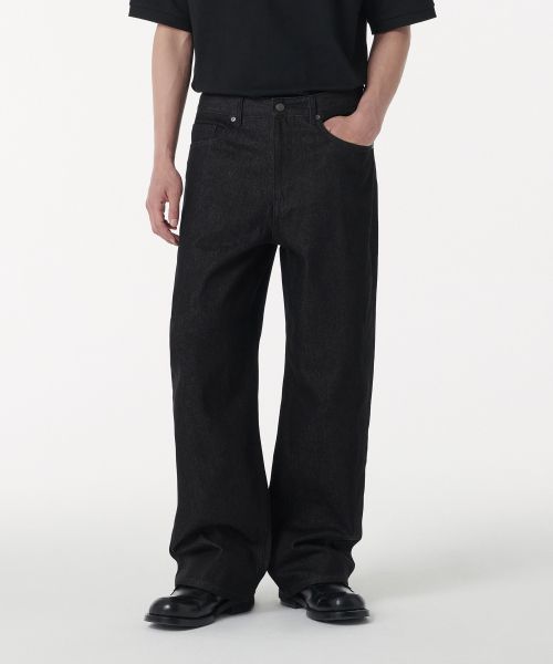 Order MUSINSA STANDARD 寬版牛仔褲 [Low Black] MMJNP0Z06-AK