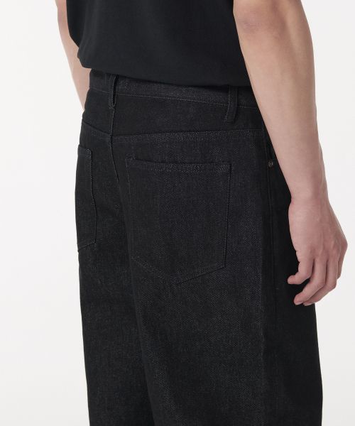 Details for MUSINSA STANDARD 寬版牛仔褲 [Low Black] MMJNP0Z06-AK