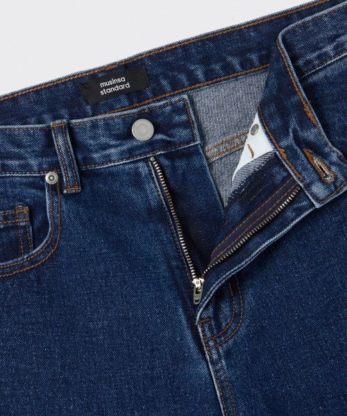 Purchase MUSINSA STANDARD 寬版牛仔褲【中靛藍】 MMJNP0Z06-MI