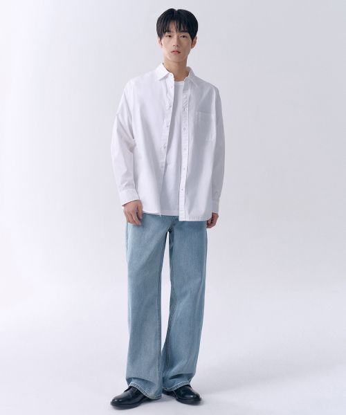 Musinsa Standard Wide Denim Pants [Sky Blue] MMJNP0Z06-SB