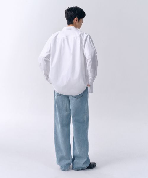 Shop MUSINSA STANDARD 寬版牛仔褲 [天空藍] MMJNP0Z06-SB