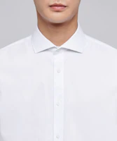 Lookbook MUSINSA STANDARD 宽角领正装衬衫【白色】 MMJSL4Z01-WH
