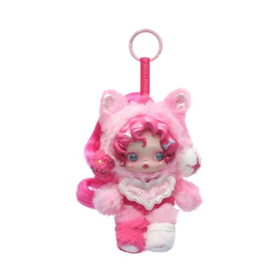 My Little Pony Pop Mart Skullpanda Pinkie Pie Plush Doll Pendant