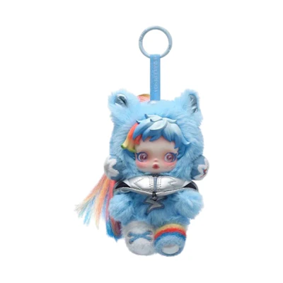 My Little Pony Pop Mart Skullpanda Rainbow Dash Plush Doll Pendant