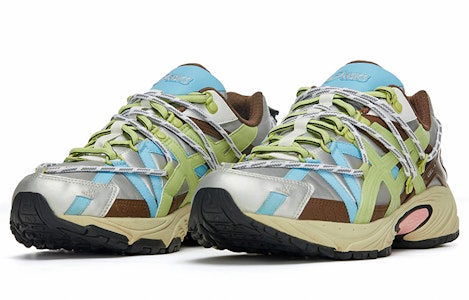 ASICS MYGE Gel-Kahana TR v2 '绿色棕色银色' 运动鞋 1203A260-020 Lookbook ASICS MYGE Gel-Kahana TR v2 '绿色棕色银色' 运动鞋 1203A260-020