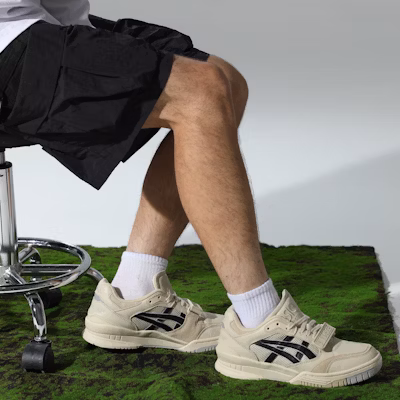ASICS MYGE x ASICS Gel-Spotlyte Low V2 'Khaki Hitam' 1203A261-200 Sizing ASICS MYGE x ASICS Gel-Spotlyte Low V2 'Khaki Hitam' 1203A261-200