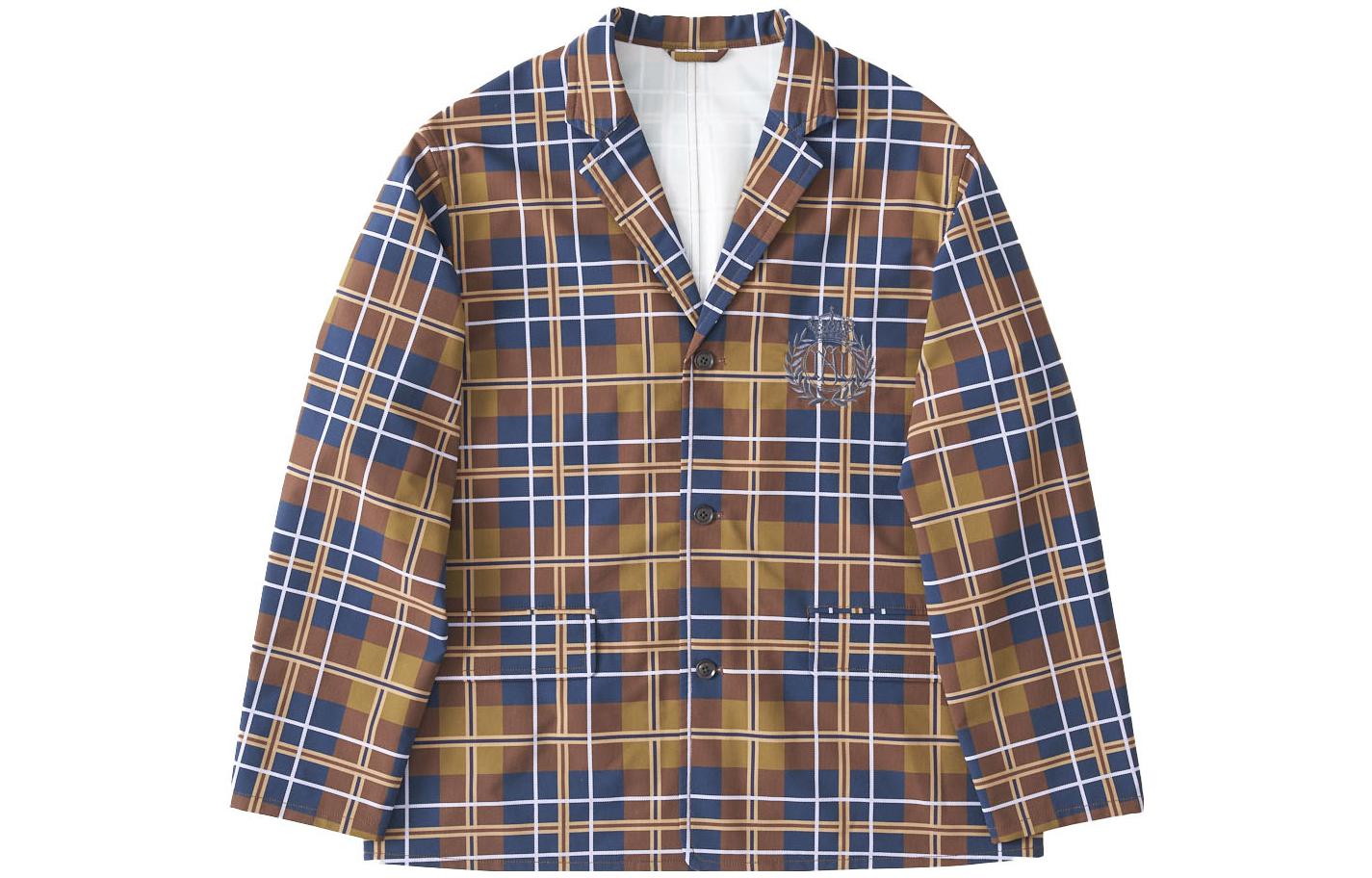 Nanamica × AWAKE NY Plaid Blazer Long Sleeve Jacket for Men SUAS201
