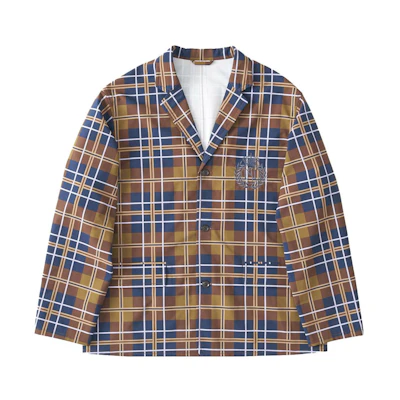 Nanamica × AWAKE NY Plaid Blazer Long Sleeve Jacket for Men SUAS201