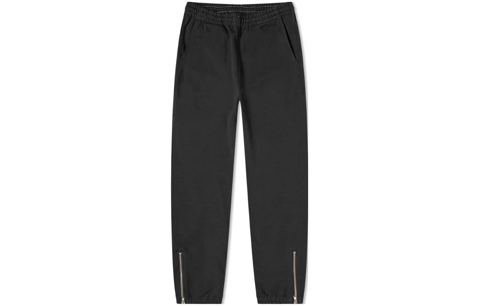 Nanamica  Black Half-Zip Elastic Straight Casual Pants SUCF934