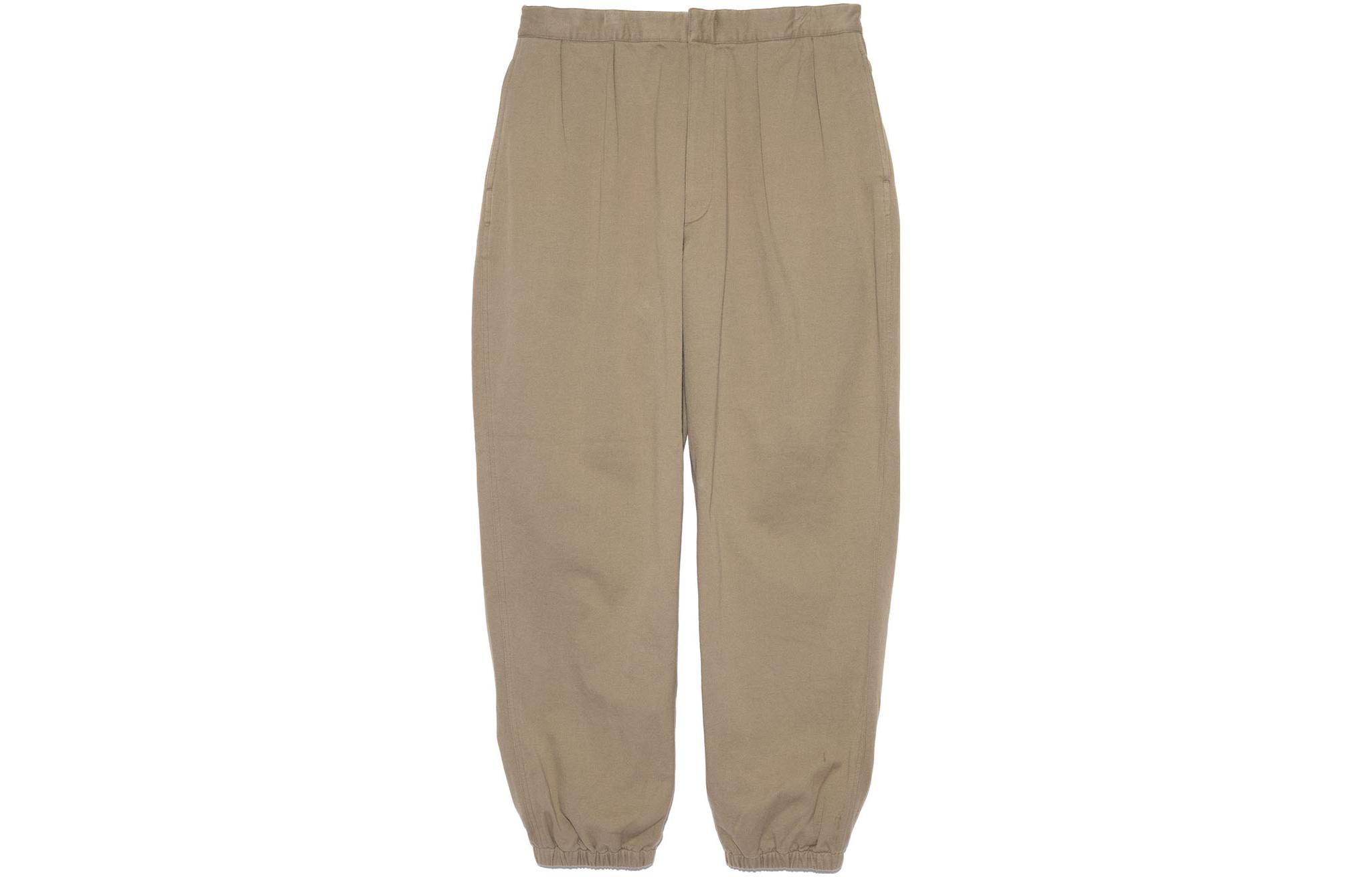 Nanamica  High-Waist Loose Fit Casual Pants Khaki Color. SUCF358-KB