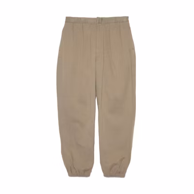 Nanamica High-Waist Loose Fit Casual Pants Khaki Color. SUCF358-KB