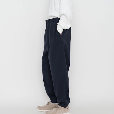 Nanamica 高腰寬鬆版休閒長褲 海軍藍. SUCF358-N Purchase Nanamica 高腰寬鬆版休閒長褲 海軍藍. SUCF358-N