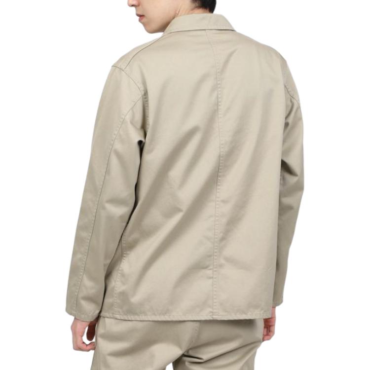 Lookbook Nanamica 卡其色單排扣寬鬆版型外套大衣. SUAS401-KK