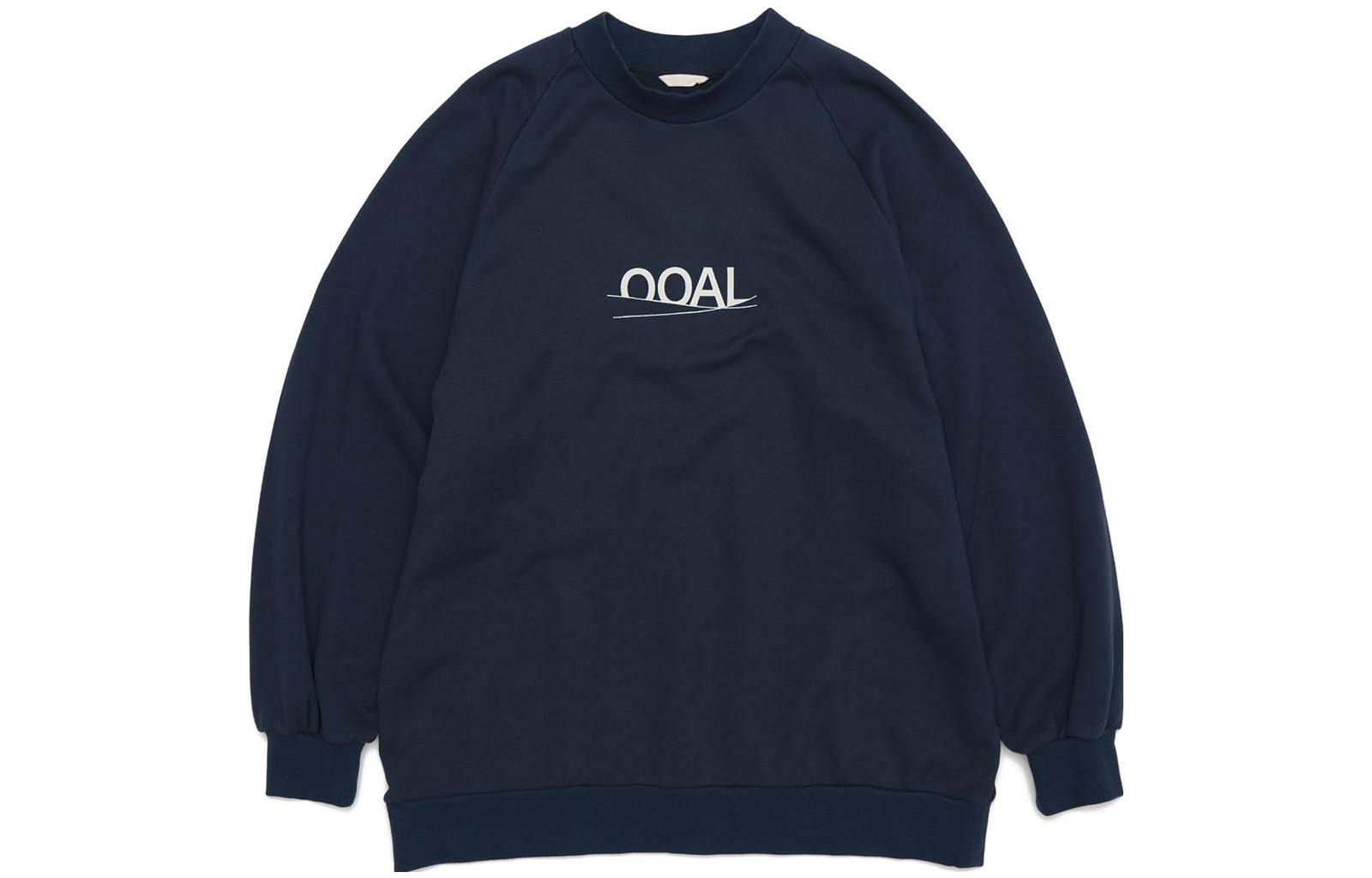 Nanamica  Letter Print Crewneck Long Sleeve Pullover Sweatshirt SUHS334