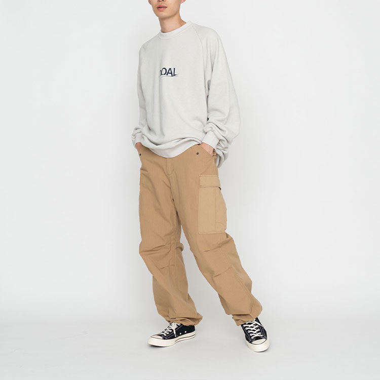 Sizing Nanamica 字母印花長袖圓領套頭衛衣 SUHS334