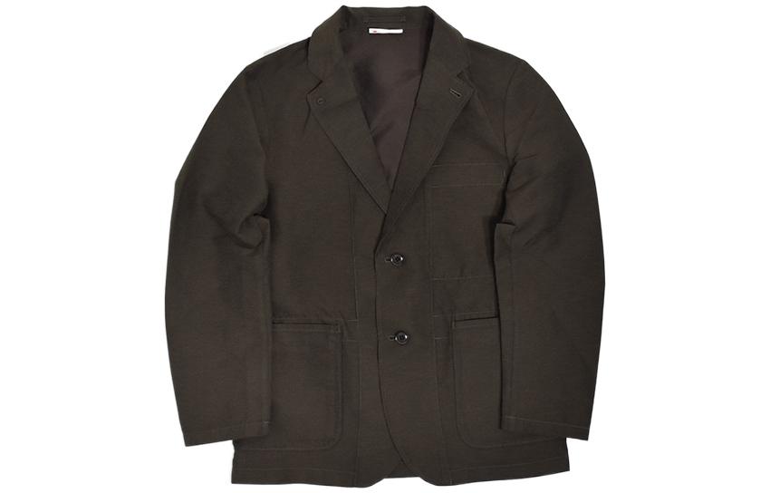 Nanamica  Single-Breasted Brown Jacket with Collar. SUAS055