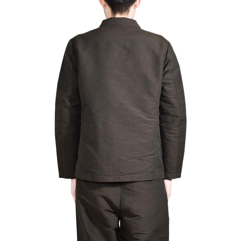 Shop Nanamica 單排扣棕色領口外套. SUAS055