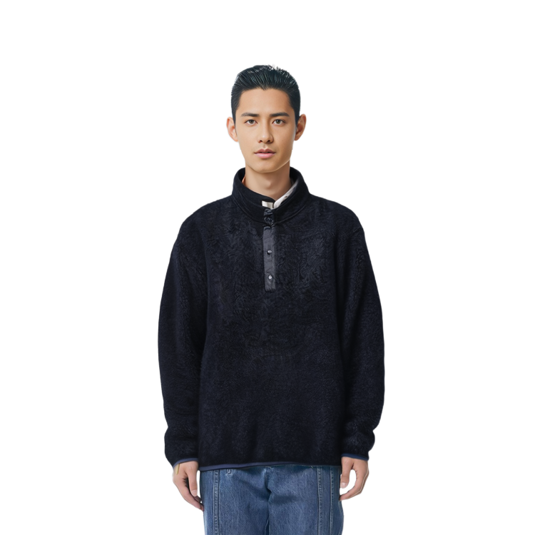 Shop Nanamica 素色寬鬆休閒套頭毛衣 SUJF351