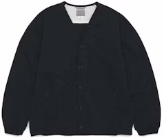 Nanamica Black Solid V-Neck Single-Breasted Long Sleeve Jacket SUHS328U-BLK Nanamica Black Solid V-Neck Single-Breasted Long Sleeve Jacket SUHS328U-BLK