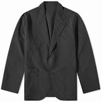 Nanamica Black V-Neck Single-Breasted Loose-Fit Jacket SUAS310E-K Nanamica Black V-Neck Single-Breasted Loose-Fit Jacket SUAS310E-K