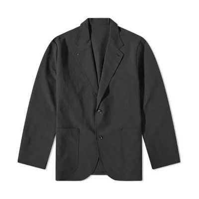 Nanamica Black V-Neck Single-Breasted Loose-Fit Jacket SUAS310E-K