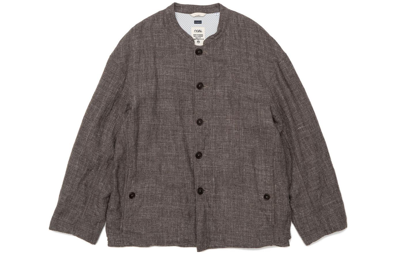 Nanamica Brown Unisex Single-Breasted Crewneck Loose-Fit Jacket SUAF262-HB