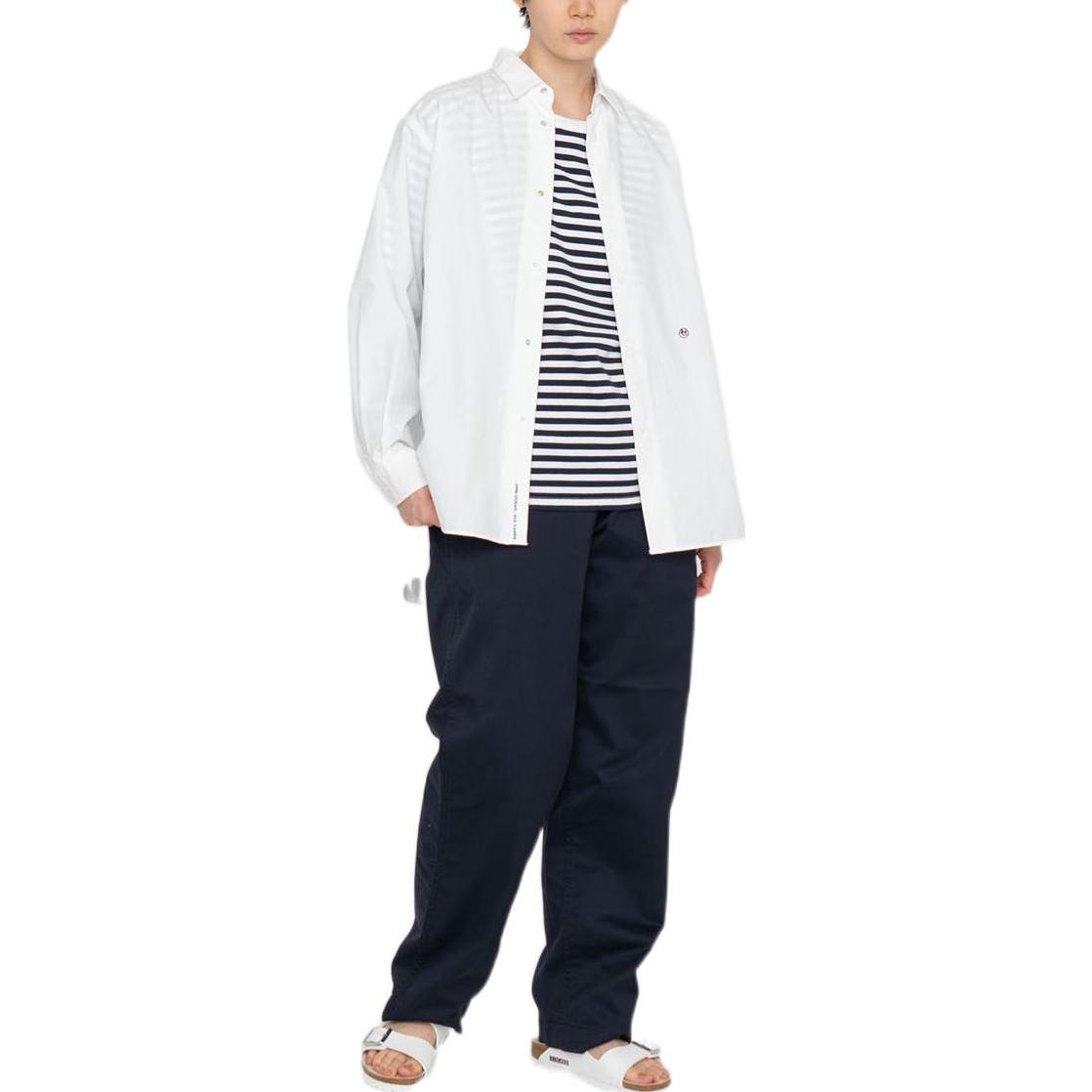 Lookbook Nanamica 低腰直筒錐形休閒長褲 中性卡其色 SUCS301