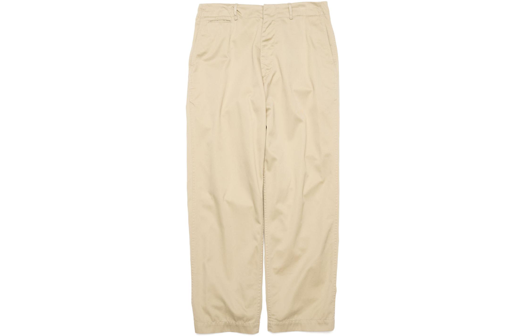 Sizing Nanamica 低腰直筒錐形休閒長褲 中性卡其色 SUCS301