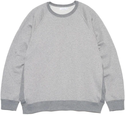 Nanamica 拼色圓領長袖休閒衫 男女灰色版 輕鬆百搭 SUHF353-HG Buy Nanamica 拼色圓領長袖休閒衫 男女灰色版 輕鬆百搭 SUHF353-HG