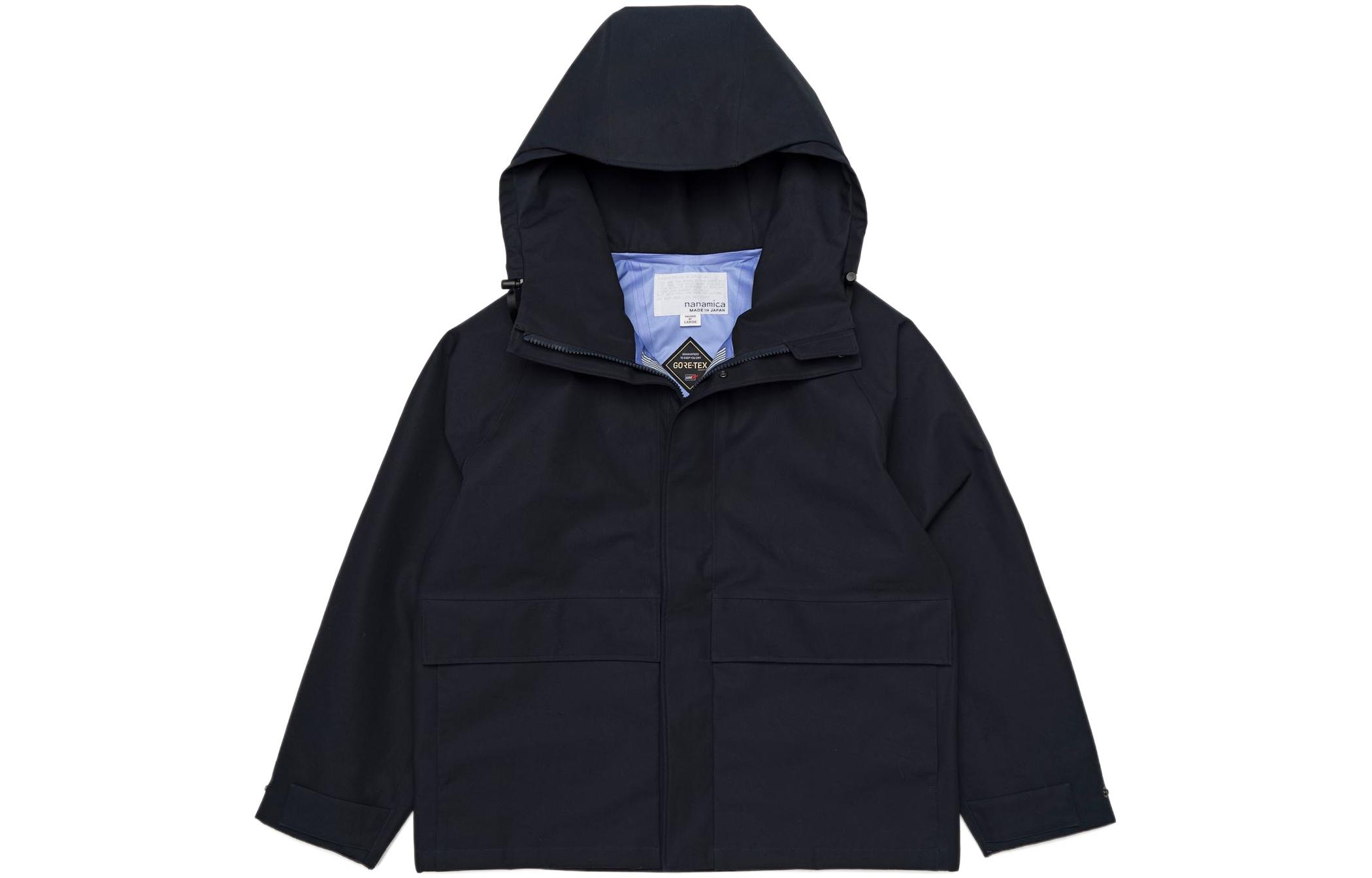 Nanamica Deep Navy Solid Long Sleeve Hoodie Jacket SUAS247