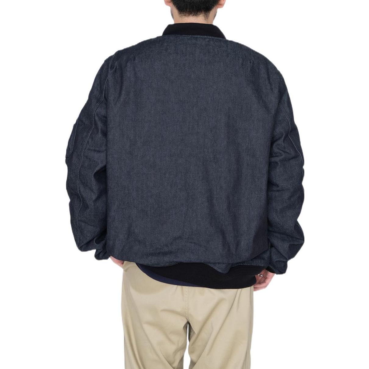 Shop Nanamica 刺繡拼色拉鍊外套 男女款 OBAF202