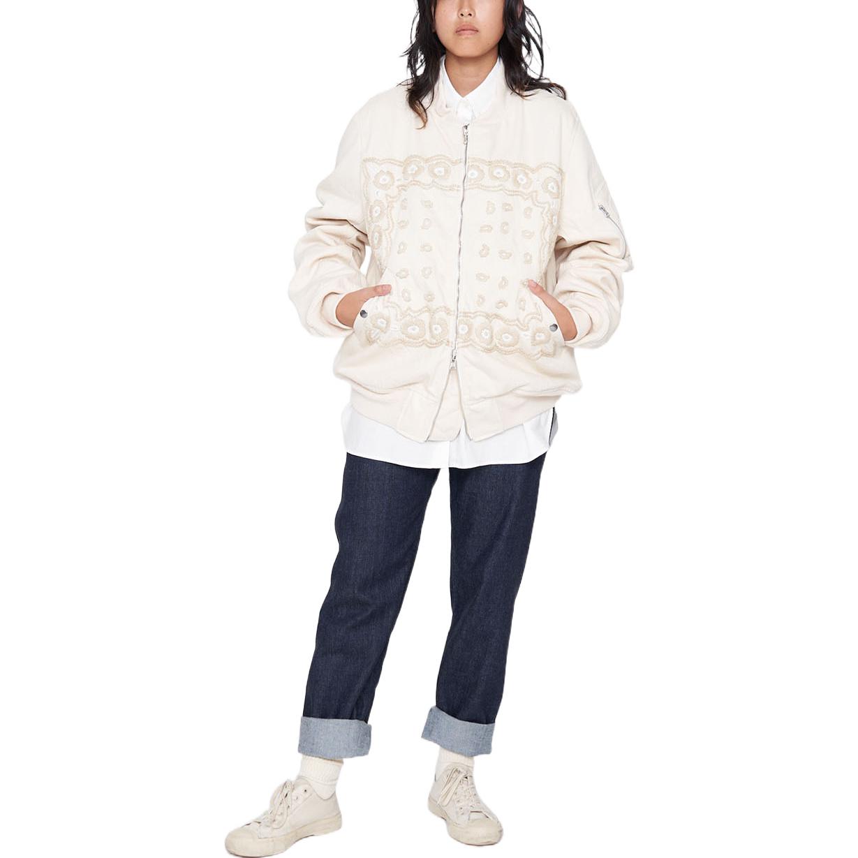 Sizing Nanamica 刺繡拼色拉鍊外套 男女款 OBAF202