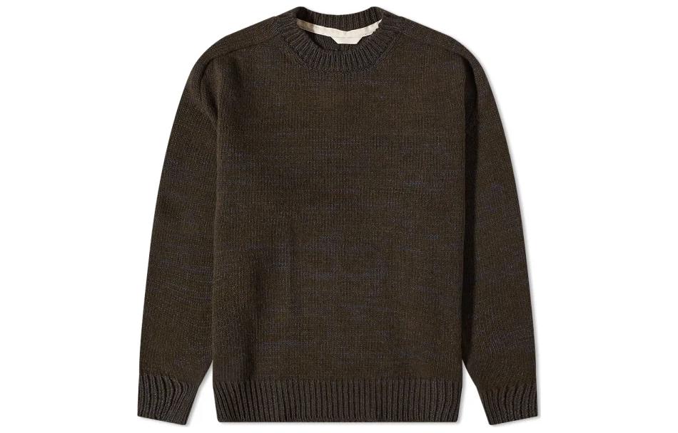 Nanamica FW22  Solid Oversized Crewneck Sweater Brown SUJF277E-KK