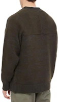 Shop Nanamica FW22 寬鬆版圓領毛衣 棕色 SUJF277E-KK