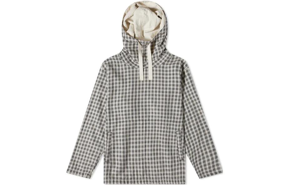 Nanamica FW22 Beige Check Pocket Hooded Jacket Long Sleeve Outerwear SUAS232E