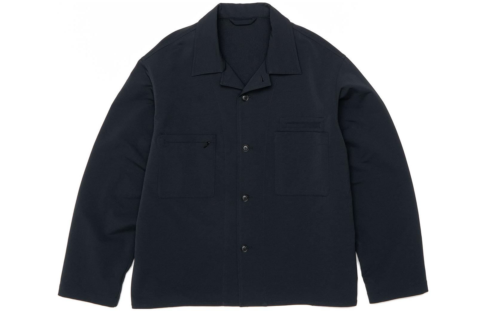 nanamica FW22 Solid Color Collared Long Sleeve Jacket - SUAF264